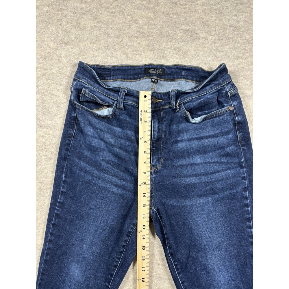 Judy Blue "Williamsburg" Size 16W High Rise Tummy Control Top Skinny Jeans - Picture 4 of 8